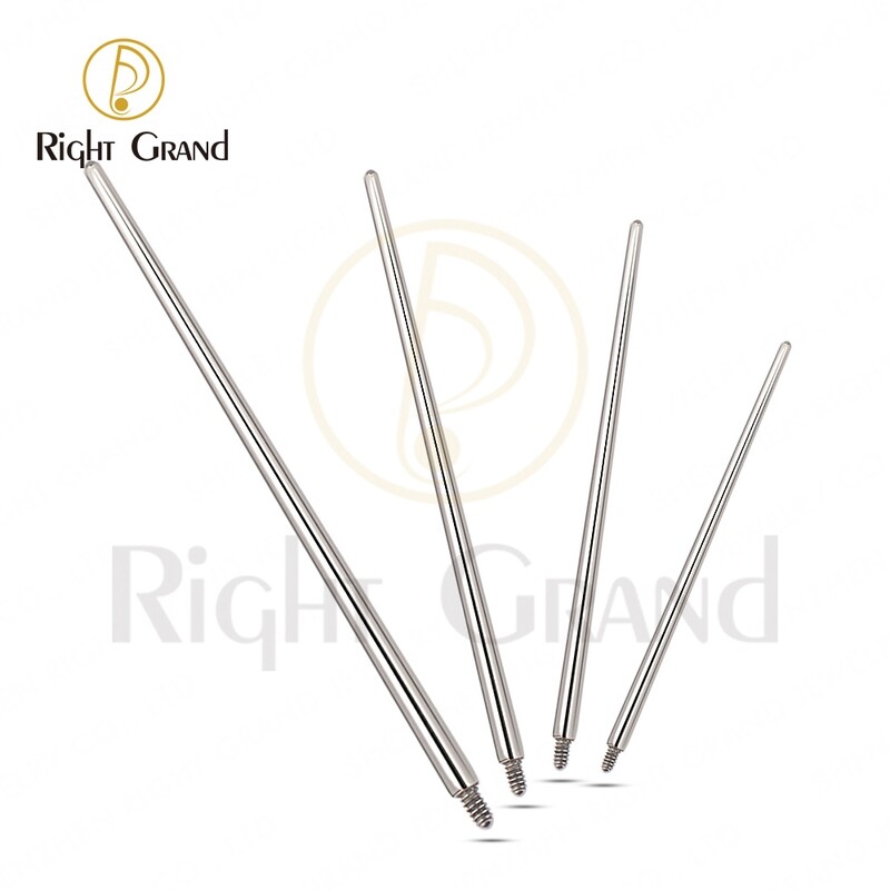 Right Grand 100% Implant Grade ASTM F136 Titanium Pin Taper for Internally Threaded Piercing Jewelry