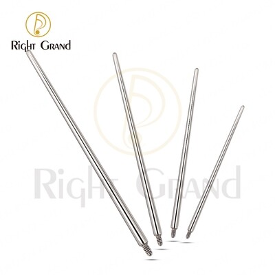 Right Grand 100% Implant Grade ASTM F136 Titanium Pin Taper for Internally Threaded Piercing Jewelry