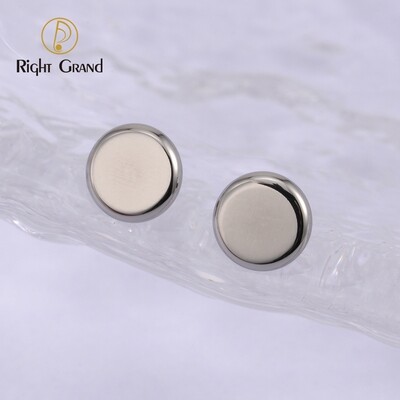Right Grand Flat Disc ASTM F136 Titanium Internally Threaded Micro Dermal Tops
