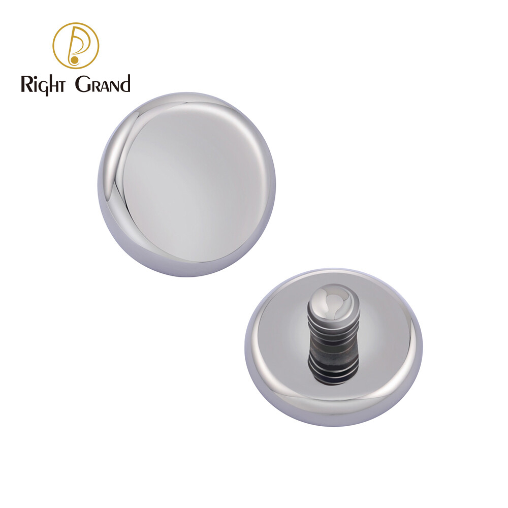 Right Grand Flat Disc ASTM F136 Titanium Internally Threaded Micro Dermal Tops