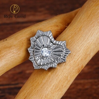 Right Grand 16G Internal Thread Bad Romance Heart CZ ASTM F136 Titanium Ear Tragus Helix Labret Tops