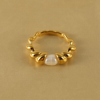 Right Grand Women Fashion Jewelry Adjustable Stainless Steel 18K Gold Plated Pink Diamond Heart Cz Zircon Open Ring