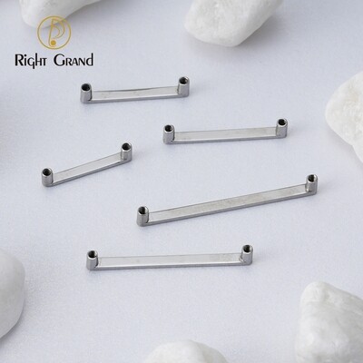 Right Grand ASTM F136 Titanium 14G Internally Threaded Surface Bar Base for Dermal Anchor Hide In Skin Piercing Jewelry