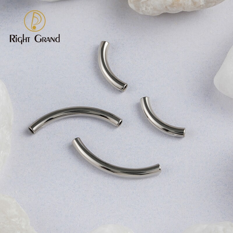 Right Grand 5pcs/lot Right Grand ASTM F136 Titanium 16G Internally Threaded Curved Barbells Jewelry Accessories for Eyebrow Rook Piercing