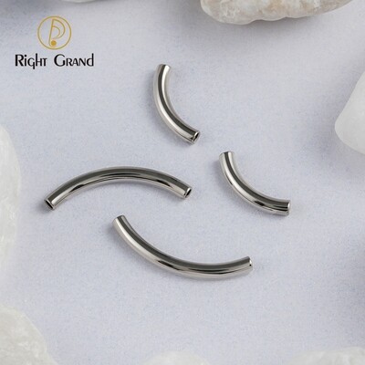 Right Grand 5pcs/lot Right Grand ASTM F136 Titanium 16G Internally Threaded Curved Barbells Jewelry Accessories for Eyebrow Rook Piercing