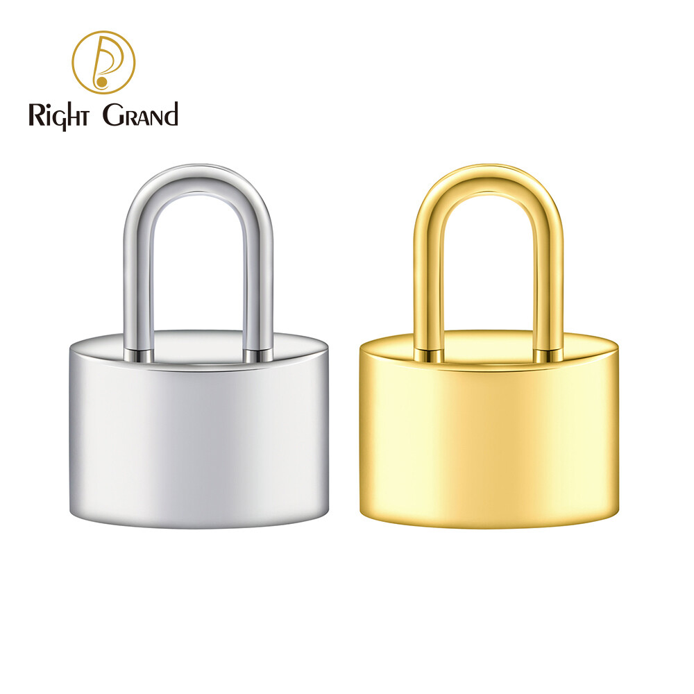 Right Grand ASTM F136 Titanium Small Lock Charm for Lobe Hoop Dangle Drop Huggie Earrings