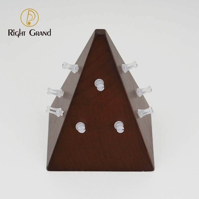 Right Grand High Quality Beech Wooden Display for 14G 16G Nipple Belly Button Nose Hoop Clicker Segment Ring Piercing Jewelry