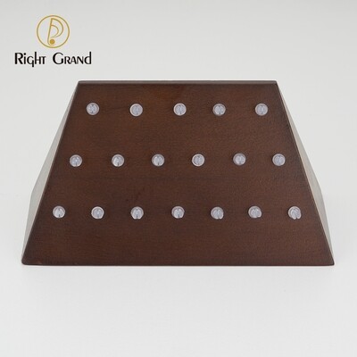 Right Grand High Quality Beech Wooden Display for 14G 16G Nipple Belly Button Nose Hoop Clicker Segment Ring Piercing Jewelry