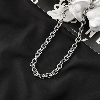 Right Grand High Quality Simple Wholesale Hip Hop Fashion Jewelry Stainless Steel Chain Necklace For Man Women