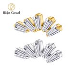 Right Grand ASTM F136 Titanium 16G  Internal Threaded Baguette CZ Cluster Labret Stud Trapezoid Tragus Monroe Helix Cartilage Earlobe Piercing Top