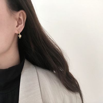 Right Grand Tarnish Free Waterproof Vintage Statement Ocean Jewelry Stainless Steel Gold Plated Sea Shell Drop Earrings