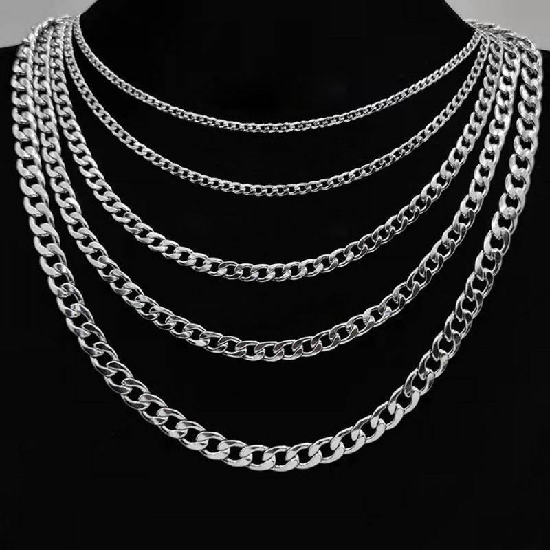 Right Grand Hip Hop Wholesale Custom Men Women's Jewelry PVD Plated Stainless Steel Thick Chunky Miami Cuban Link Chain Choker Necklace