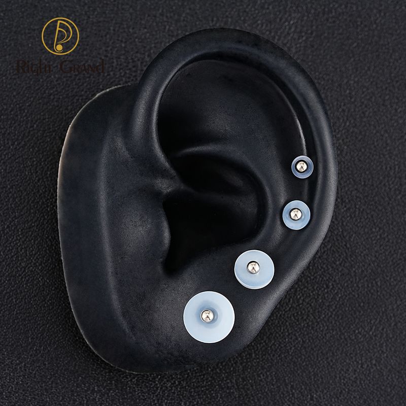 Right Grand Soft Transparent Silicone Piercing Healing Plate Disc Accessories, Suitable for 20G/18G/16G/14G Piercings