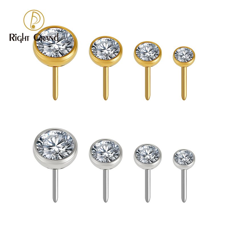 Right Grand ASTM F136 Titanium 16G Threadless Push Pin Bezel Setting Cz Cartilage Earring Punk Helix Tragus Conch Snug Ear Labret Piercing Top Right Grand ASTM F136 Titanium 16G Threadless Push Pin Bezel Setting Cz Cartilage Earring Punk Helix Tragus Conch Snug Ear Labret Piercing Top
