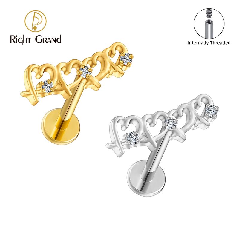 Right Grand ASTM F136 Titanium 16G Internal Thread Dainty Heart CZ Cartilage Earring Punk Helix Tragus Conch Snug Ear Labret Piercing Jewelry Right Grand ASTM F136 Titanium 16G Internal Thread Dainty Heart CZ Cartilage Earring Punk Helix Tragus Conch Snug Ear Labret Piercing Jewelry