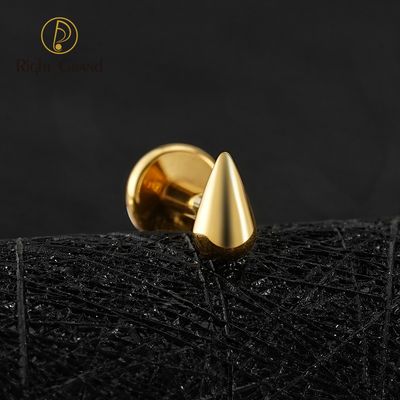 Right Grand ASTM F136 Titanium Mini Teardrop Cartilage Earring 16G Waterdrop Forward Helix Tragus Stud Labret Piercing Jewelry