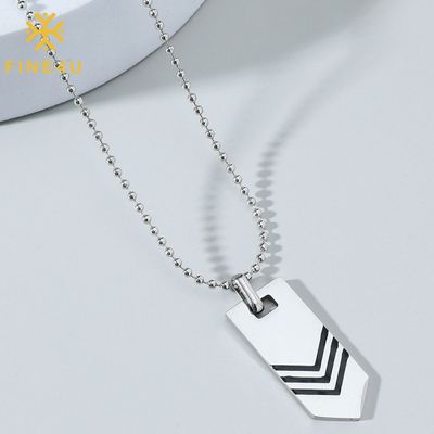 Right Grand Hip Hop Fashion Bijoux Men Necklace Fashion Hip Hop Stainless Steel Arrow Pendant Necklace