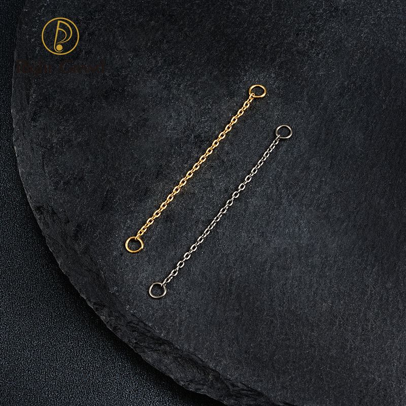 Right Grand ASTM F136 Titanium Chains Can Be Anodized For Nose Chain Tragus Cartilage Body Jewelry Accessory