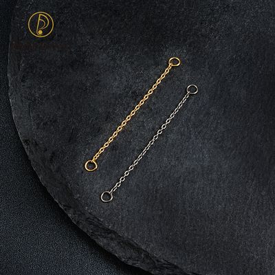 Right Grand ASTM F136 Titanium Chains Can Be Anodized For Nose Chain Tragus Cartilage Body Jewelry Accessory