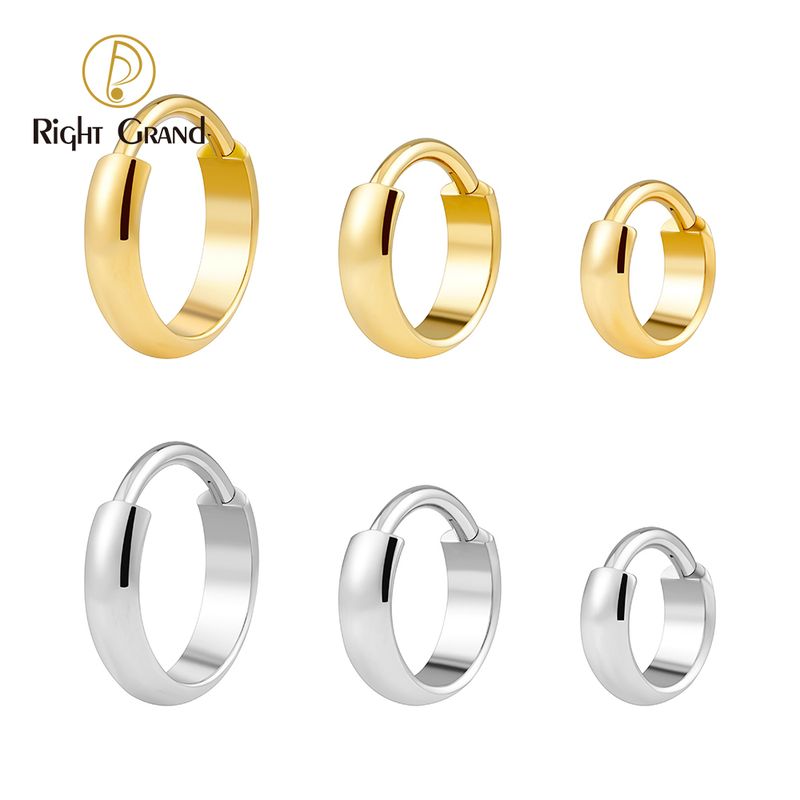 Right Grand ASTM F136 Titanium 16G Wide Chunky Conch Clicker Hoop 8/10/12mm Punk Hinged Segment Clicker Septum Helix Piercing