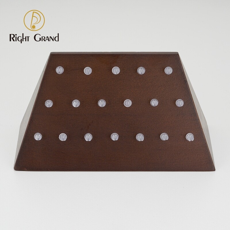 Right Grand High Quality Beech Wooden Display for 14G 16G Nipple Belly Button Nose Hoop Clicker Segment Ring Piercing Jewelry