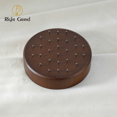 Right Grand High Quality Beech Wood Display Stand for 16G/14G/Threadless Push Pin Piercing Body Jewelry Modern Display Holder with 28 Posts