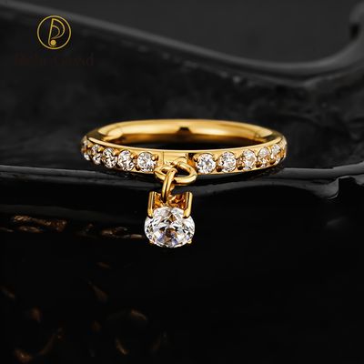 Right Grand ASTM F136 Titanium 16G Dangle CZ Hinged Clicker Segment Hoop Ring Daith Earring Septem Nose Piercing