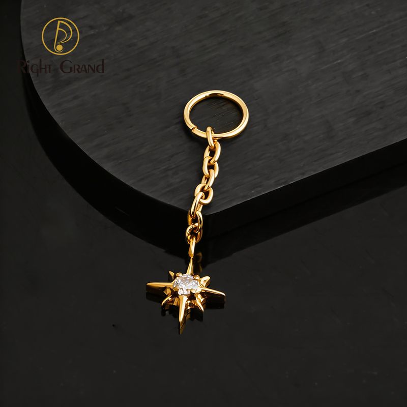 Right Grand ASTM F136 Titanium Starlight Drop Ring Charm for Ear Lobe Dangle Hoop Huggie Earrings