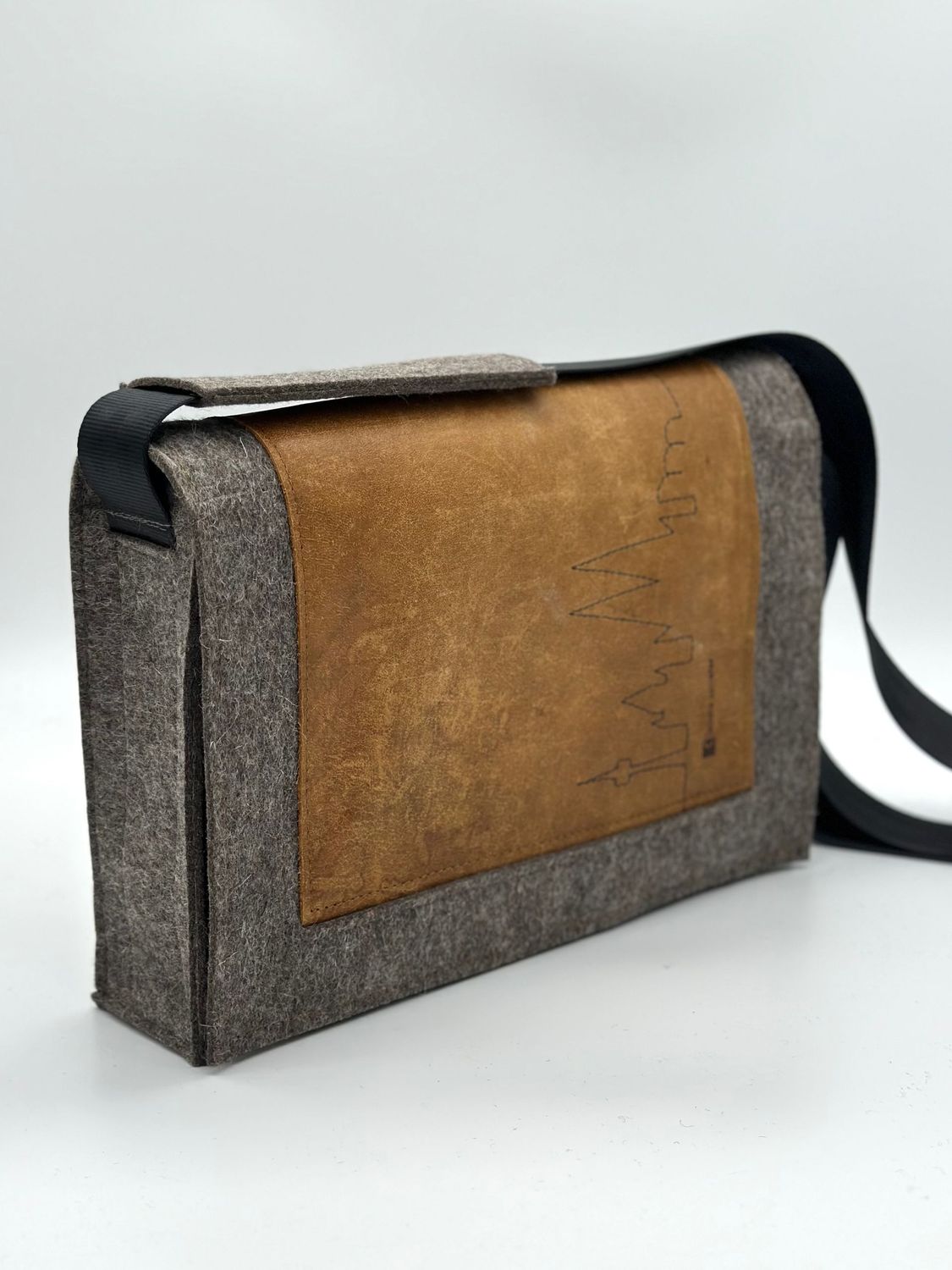Messenger Bag 'Die Stylische' - XL / meliert
