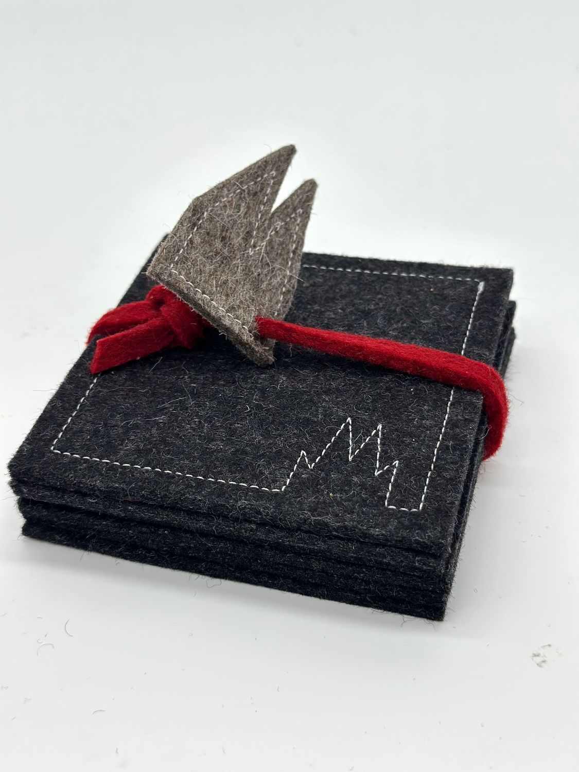 Untersetzer - Filz (6 Stück, anthrazit)