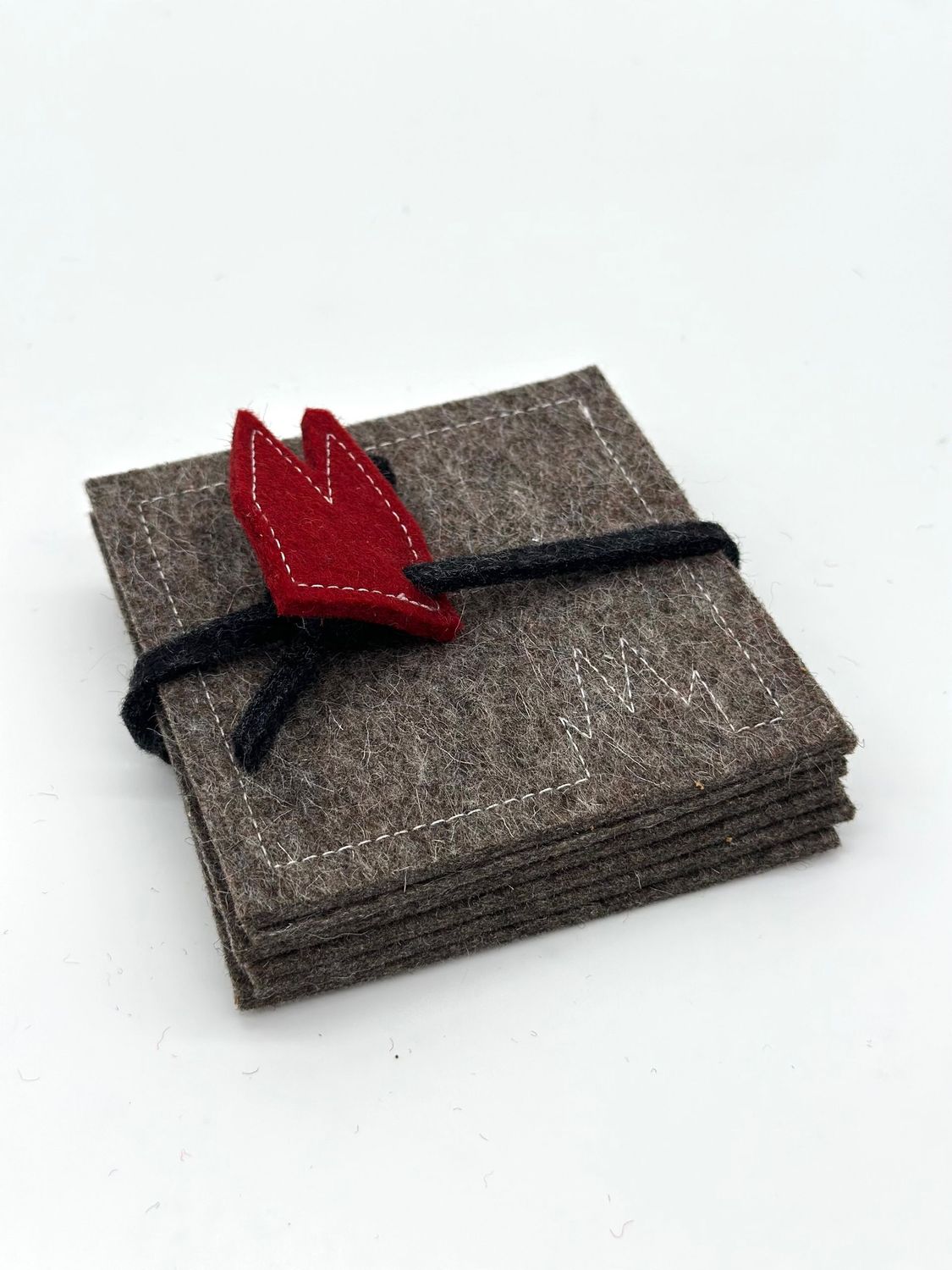Untersetzer - Filz (6 Stück, meliert)