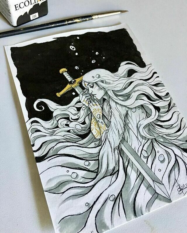 Inktober 2017,  Day 6, &quot;Sword&quot;.