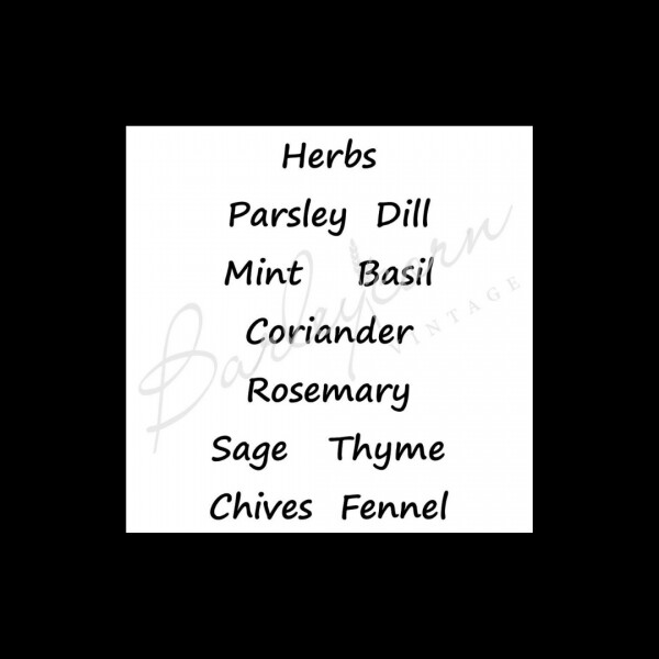 T27 Herbs Stencil