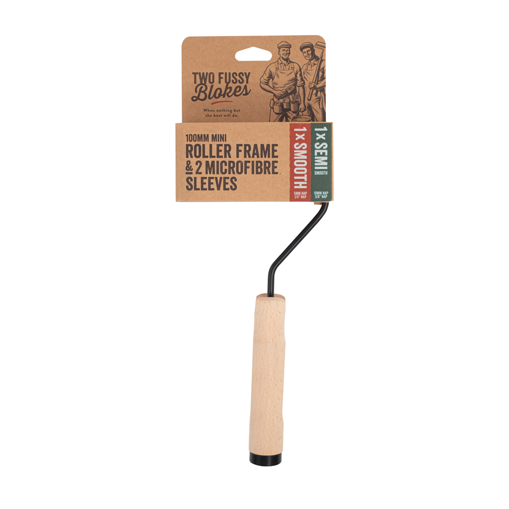 Two Fussy Blokes: Mini Paint Roller Frame with 2 Microfibre Rollers