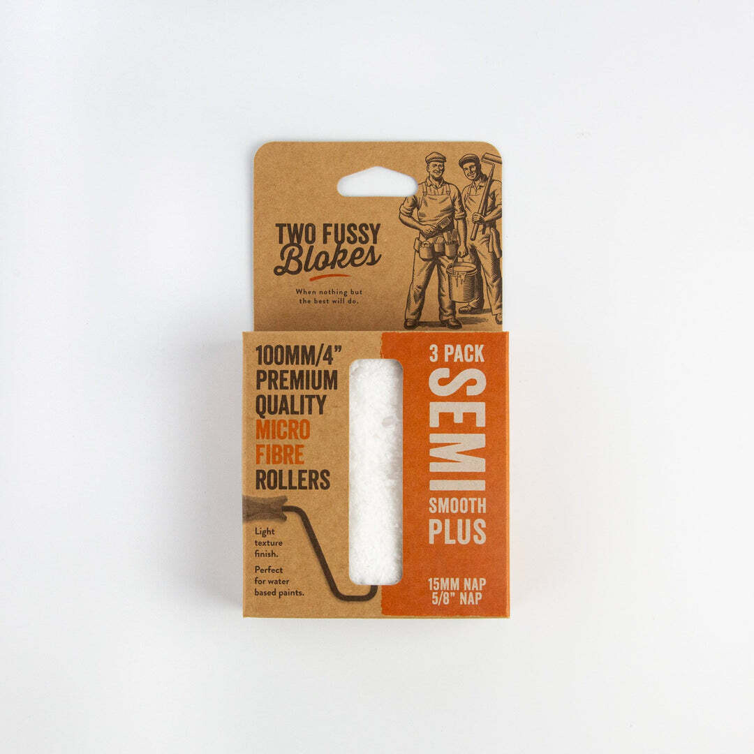 Two Fussy Blokes: Microfibre Mini Paint Rollers 15mm Nap - 3 Pack
