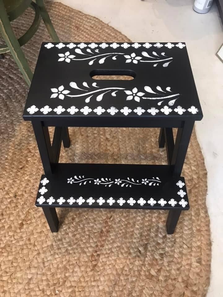 Step stool blank for byo mineral paint workshop.