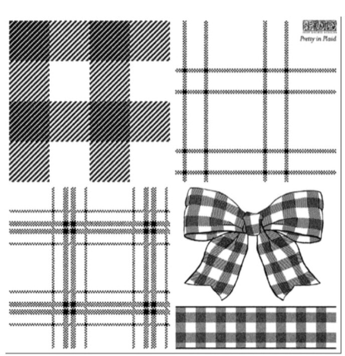 Pretty in Plaid Decor Stamp