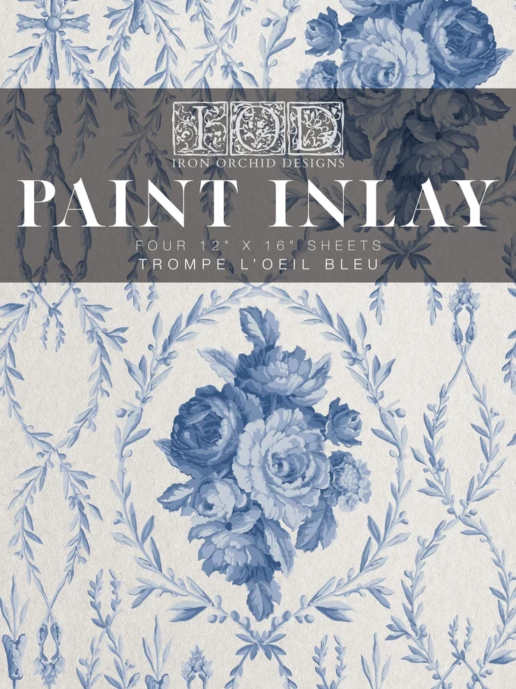 Iron Orchid Designs - Trompe L'Oeil Bleu Paint Inlay