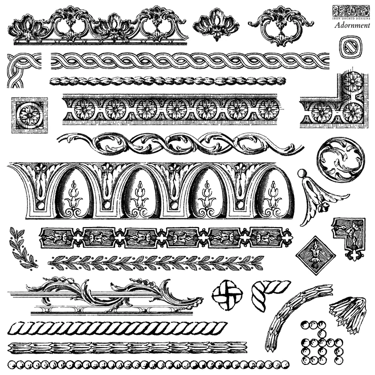 Iron Orchid Designs - Adornment Decor Stamp