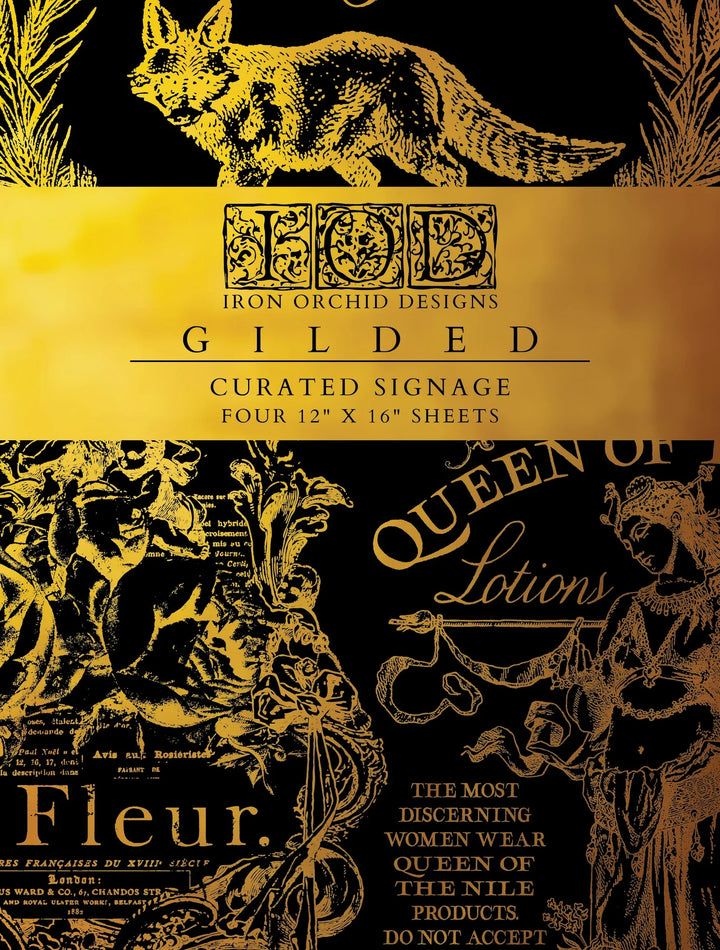 Gilded Curated signage transfer