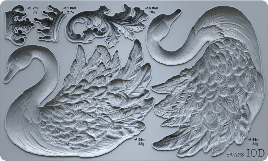 Swans decor mould