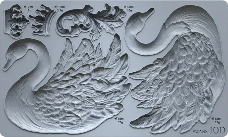 Swans decor mould