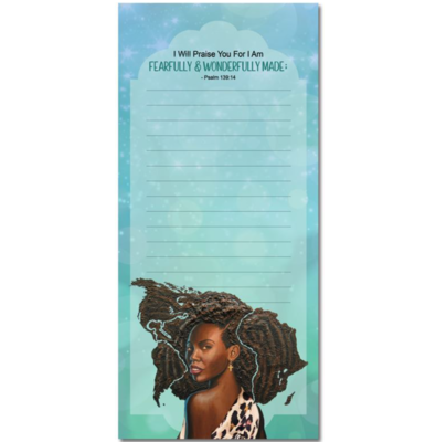 Fearfully and Wonderfully Magnetic Notepad