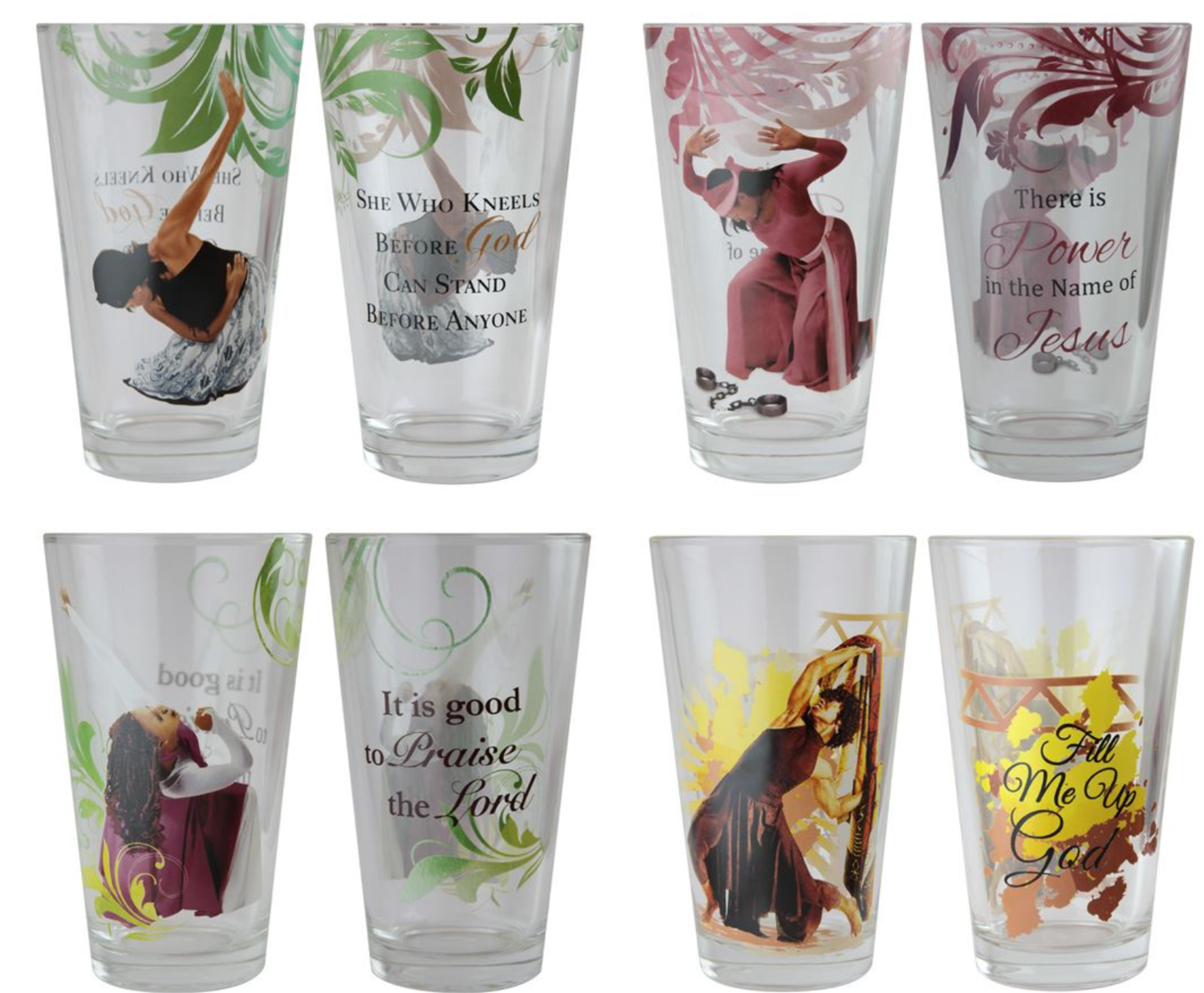 Praise Dancers Drinking Glasses