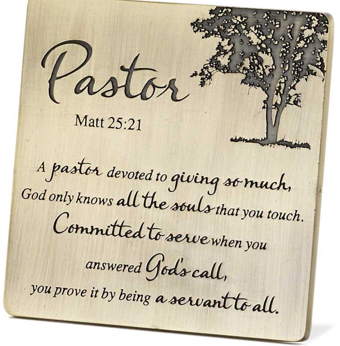 Pastor Appreciation Tabletop Plaque