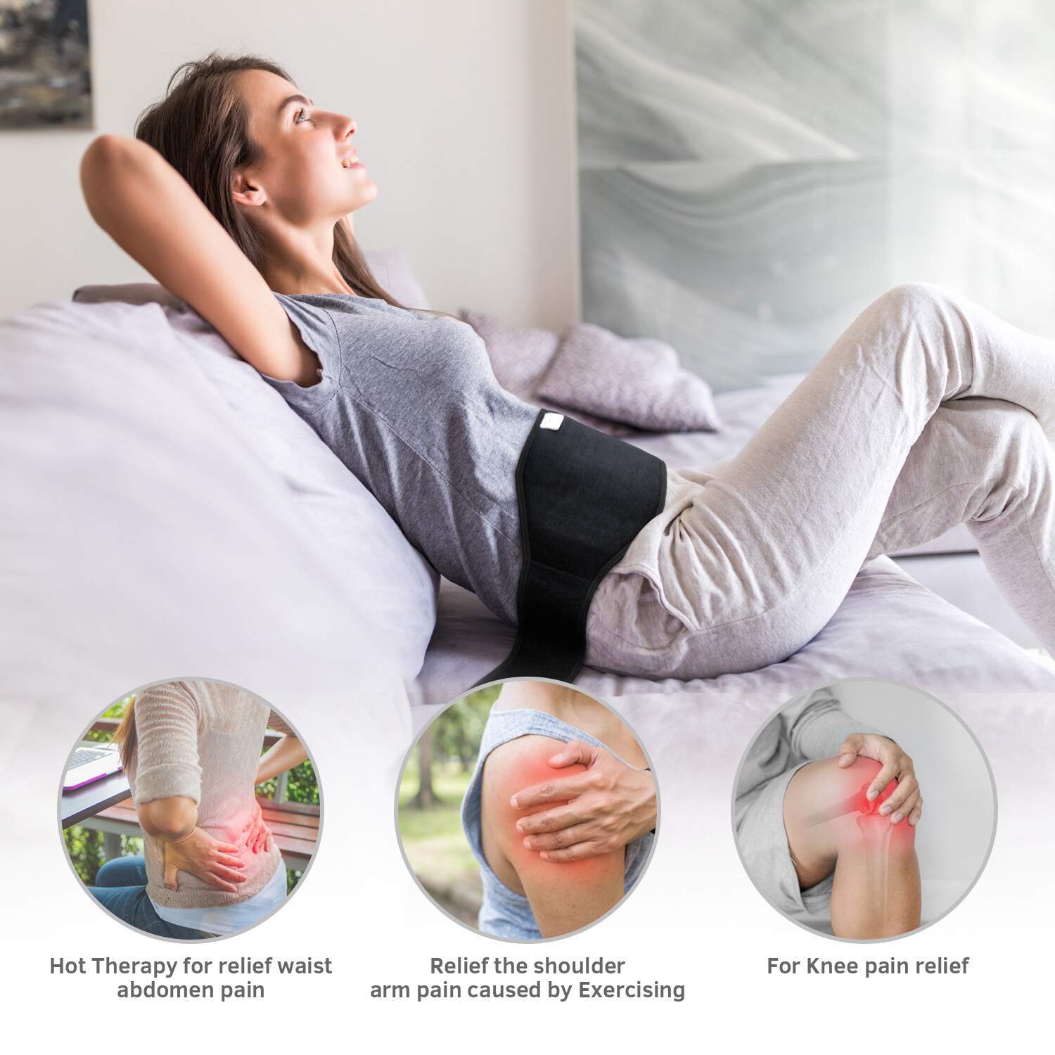 UTK Far Infrared Natural Jade Waist Wrap- (7&#39;&#39;x48&#39;&#39;, FDA Certified)