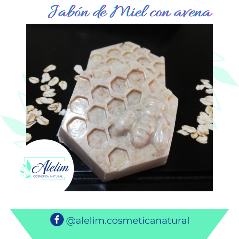 Jabón de miel con avena