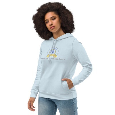 Women's Light Blue Go Hard fitted hoodie