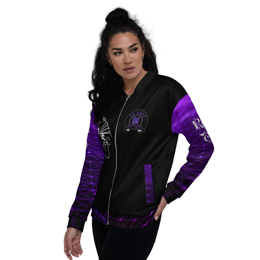 Purple And Black GH Bomber Jacket