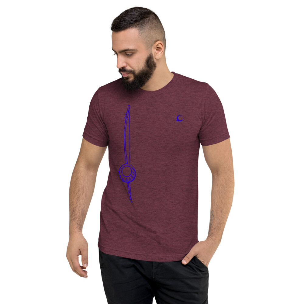 Short sleeve t-shirt, Color: Maroon Triblend, Size: XS